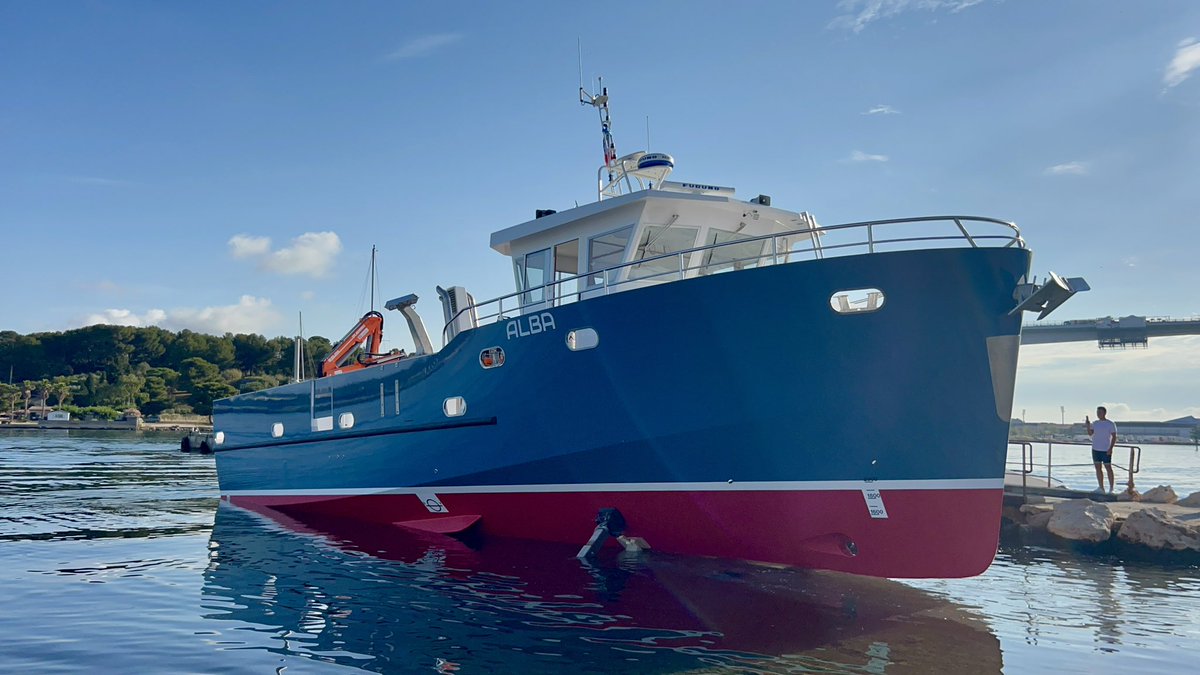 LM_Bastia's tweet image. C’est avec beaucoup d’émotions, de satisfaction et de fierté ☺️🥰🥹 que nous sommes heureux de vous annoncer la mise à l’eau, ce 26 juin de #ALBA, navire de formation à propulsion électro-hydrogène 🎉 

#Mauric #ChantierNavalGatto @EODev_H2 #AlternativesEnergies