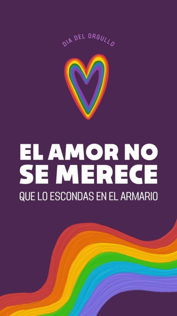 Hoy celebramos el amor y la diversidad. ¡Feliz Día del Orgullo LGTBIQ+ ...