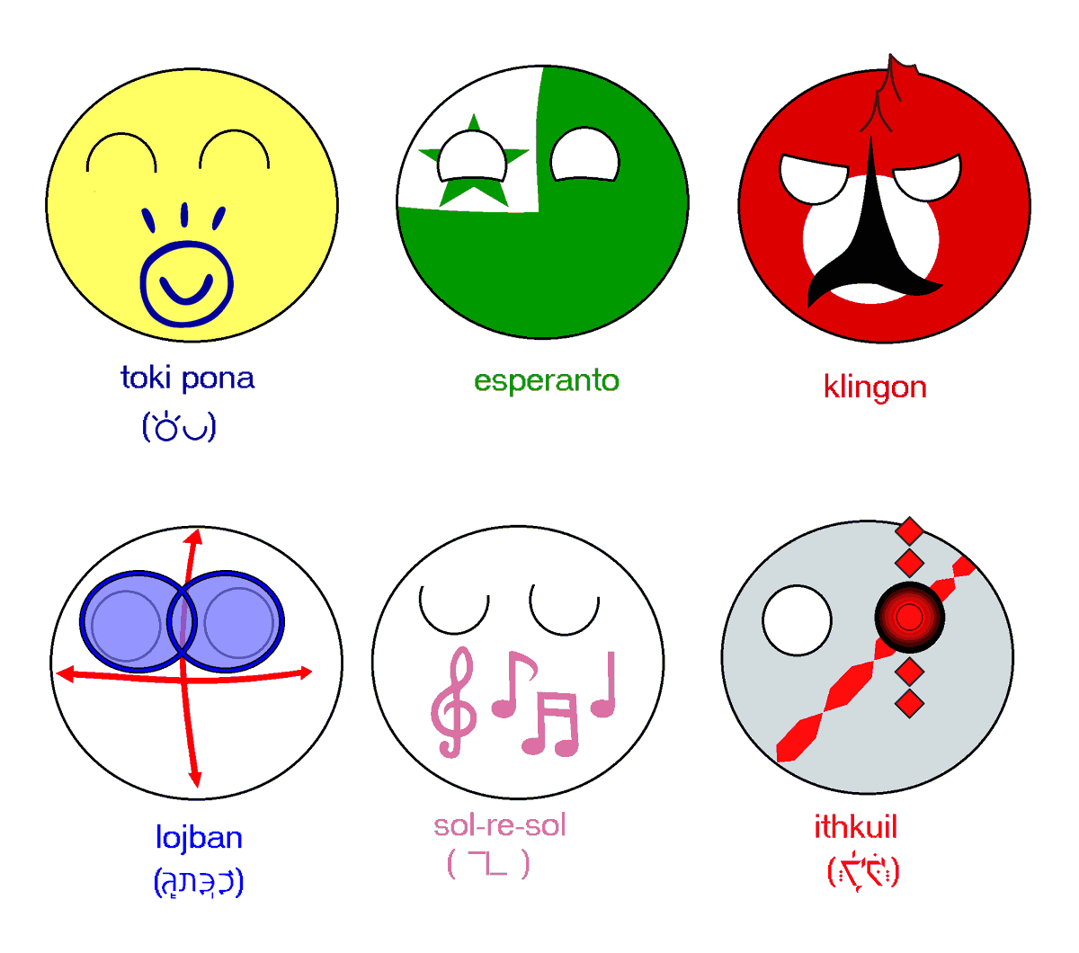 yareth_yuki's tweet photo. conlangballs #conlangs #fanart
#tokipona #esperanto #klingon #lojban #solresol #ithkuil https://t.co/3eXTAbN4cx