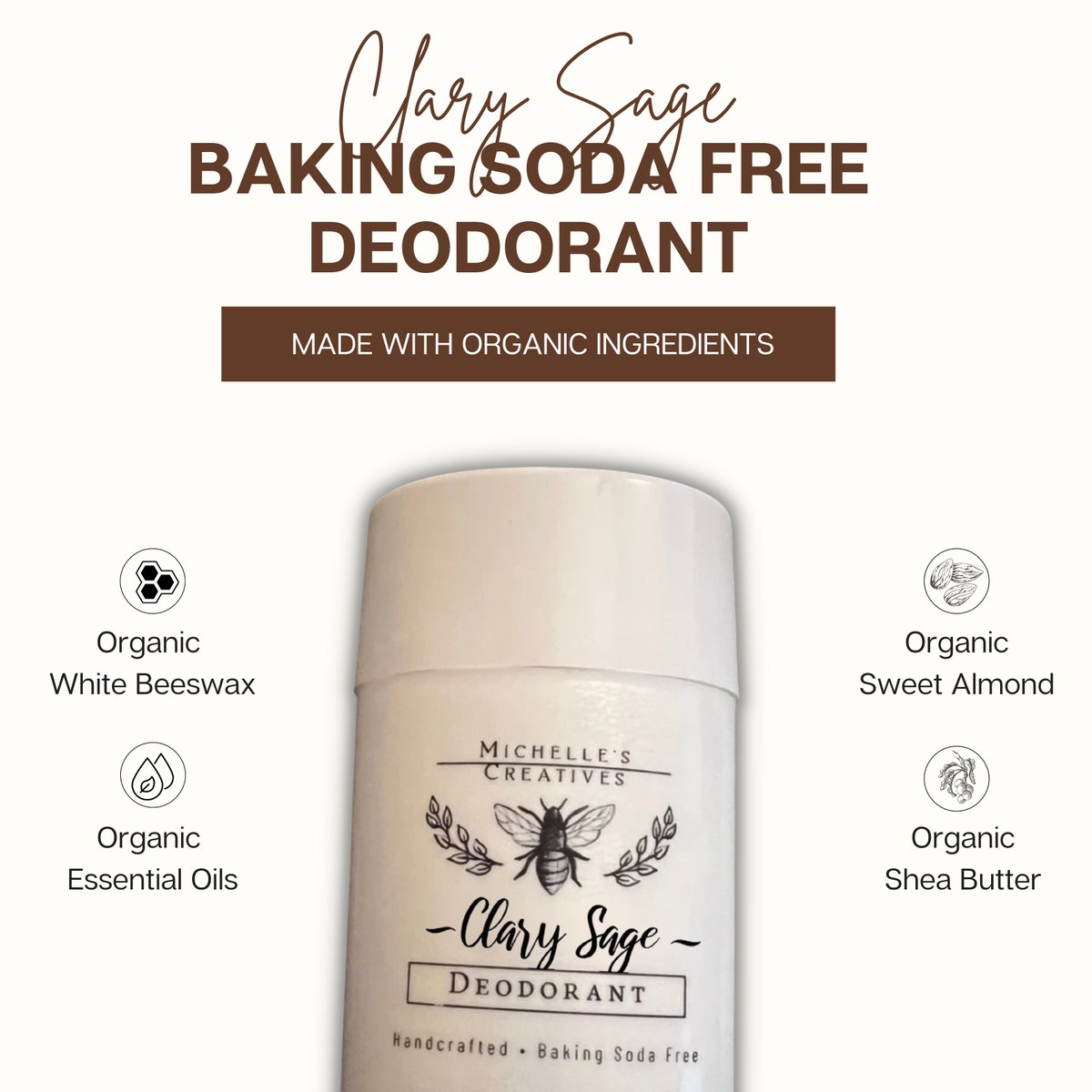 hellomichelles1's tweet photo. 🌟 Revolutionize Your Underarm Game with Baking Soda-Free Handmade Deodorant! 🌟

Say goodbye to irritation and hello to natural freshness with our baking soda-free handmade deodorant, crafted with organic ingredients for the ultimate gentle care! 🌱

https://t.co/XCbGBqA7rC https://t.co/6LzclPDX39