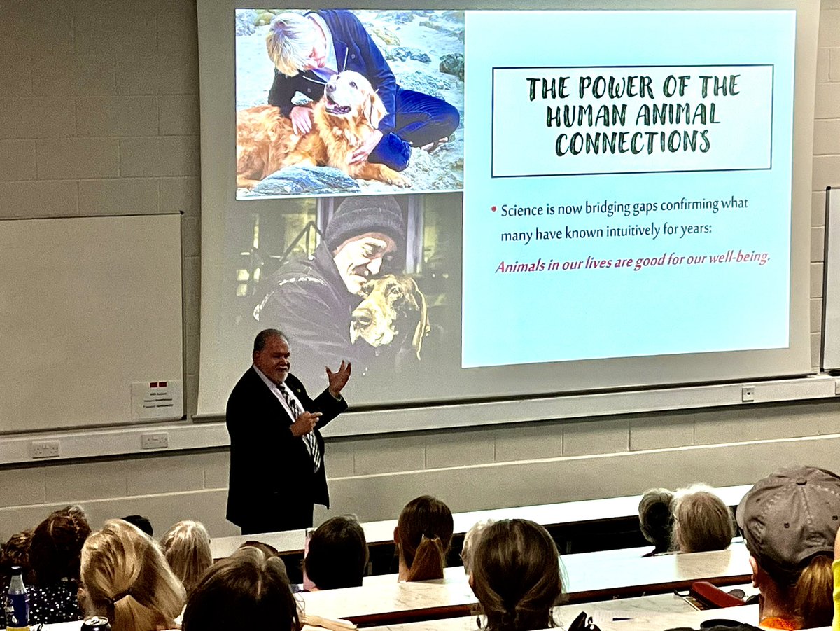 Hartpury University Department of Animal &amp; Agriculture is pleased to be hosting an evening with Dr Aubrey Fine.  Dr Fine is sharing his journey in animal assisted services. #Anthrozoology #HumanAnimalBond