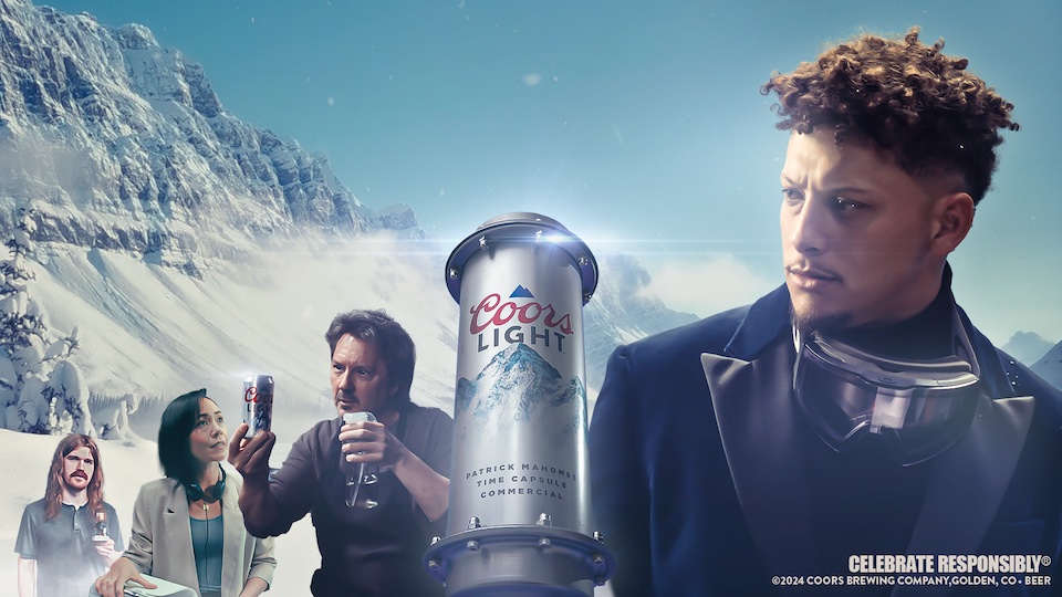 .<a href="/PatrickMahomes/">Patrick Mahomes II</a>, <a href="/CoorsLight/">Coors Light</a> call time-capsule play: bit.ly/3zgvY5j