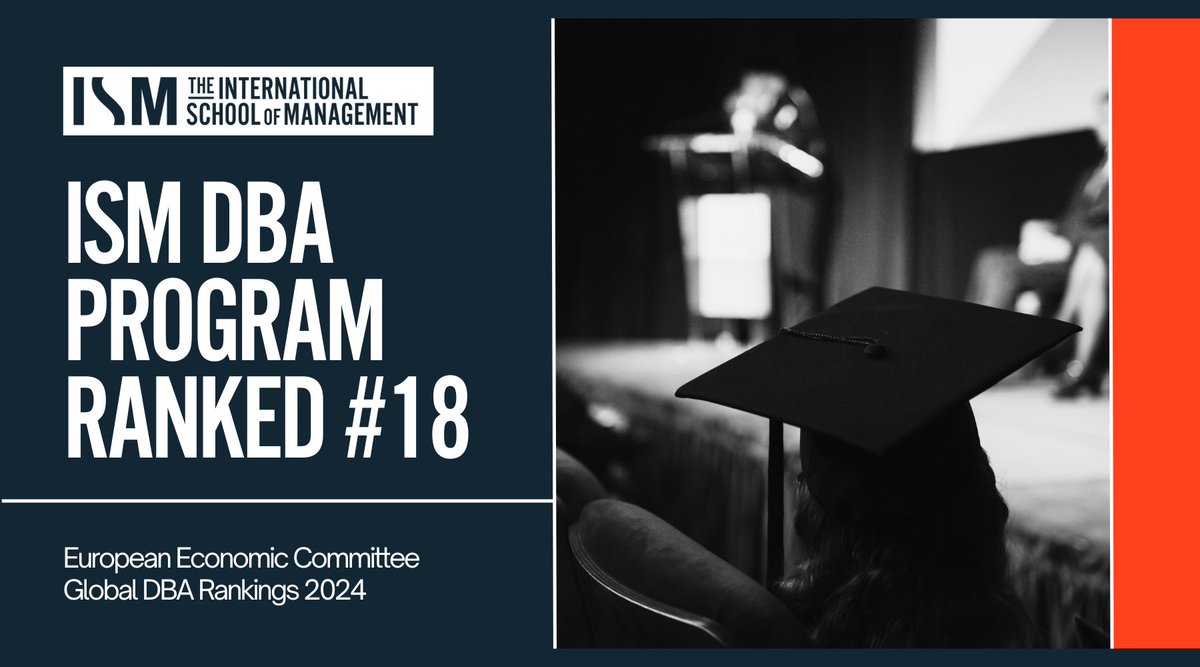 ismedu's tweet photo. 🎉 We're thrilled to announce that ISM's DBA program has been ranked 18th by the European Economic Committee for 2024: https://t.co/I8mVjHGsoa https://t.co/CpdWsh76U1