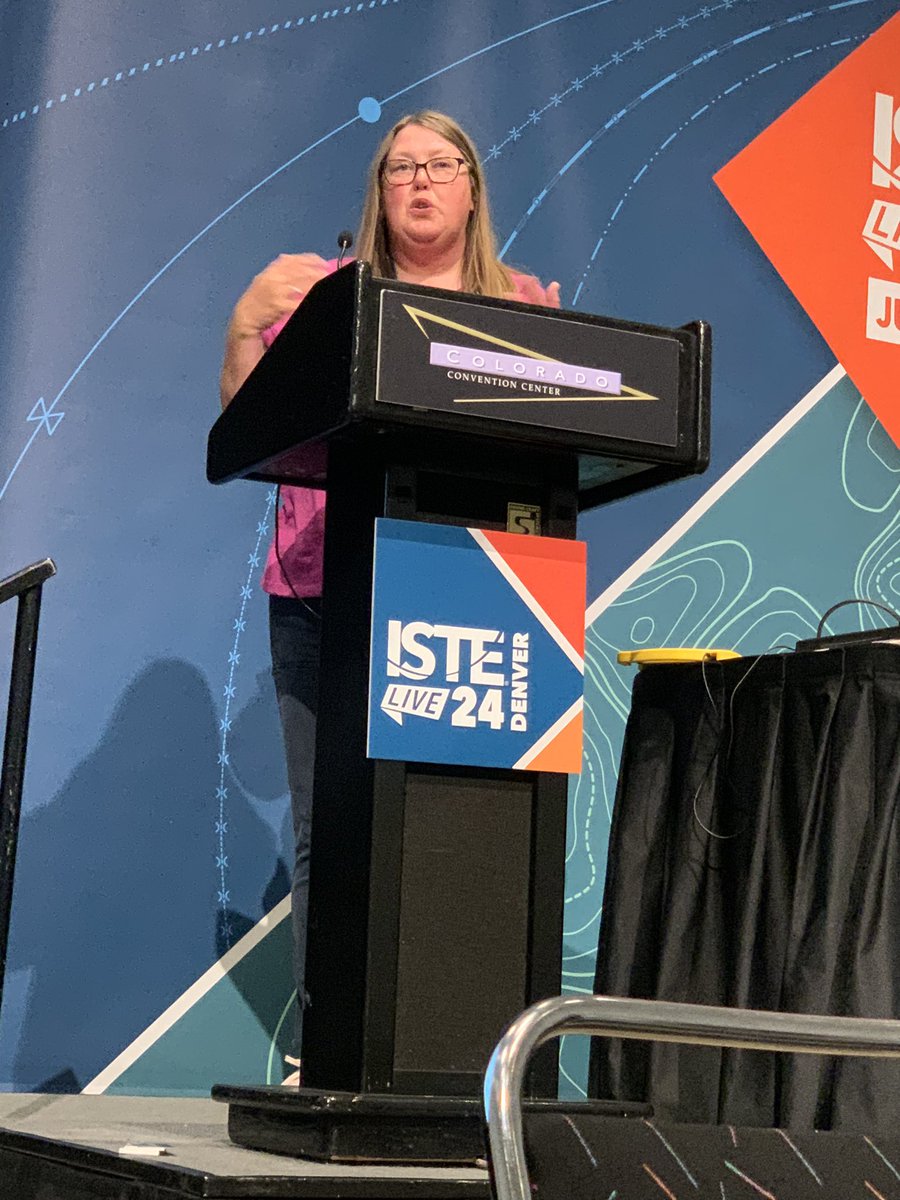 kyla_jeter's tweet photo. Enjoying learning more about @ScratchJr this morning from @TraciPiltz at #ISTELive24! Can’t wait to use it w/ my S’s this fall!!! 😁😁😁 https://t.co/aeF1vJtbrt