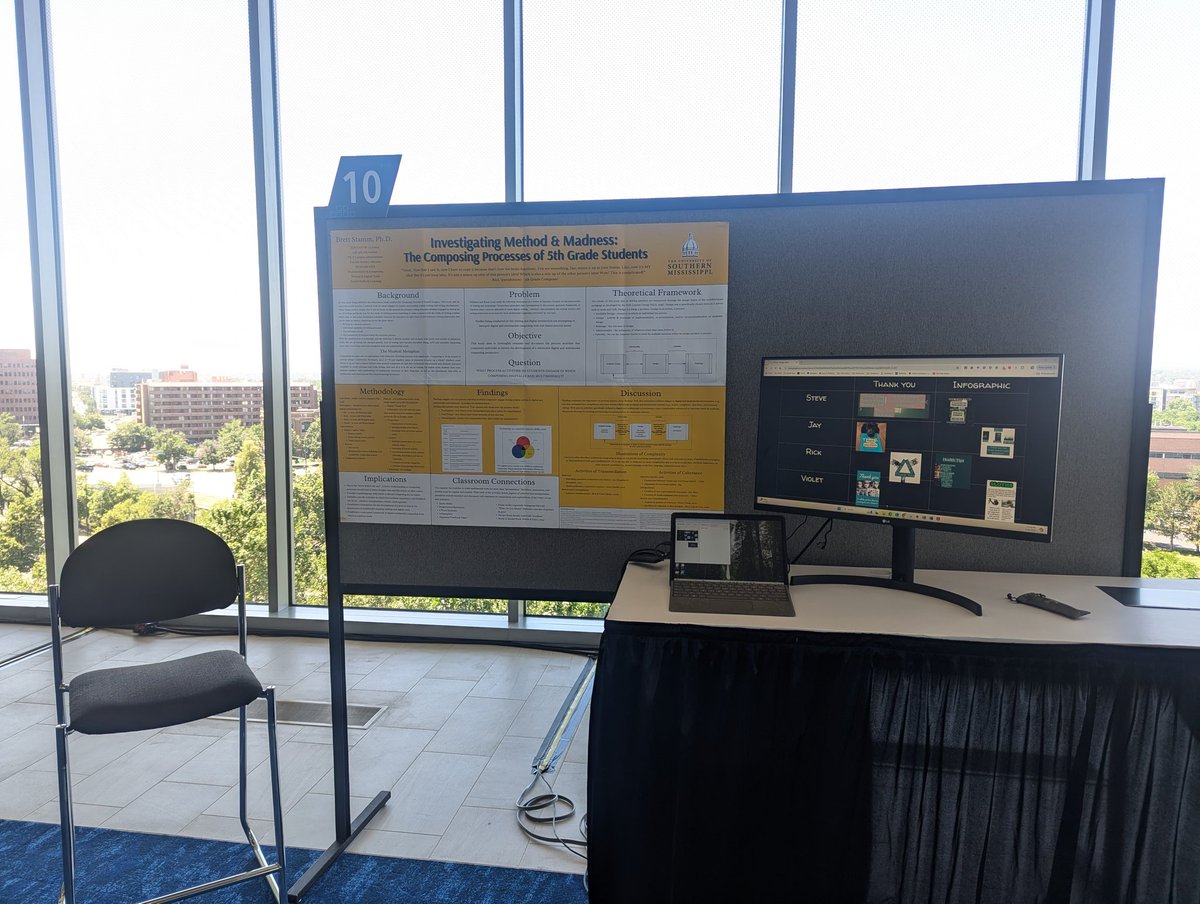 Set up and ready! Come talk to me about composing PROCESS on all these great tools you're learning about!! #iste24 #ISTELive
