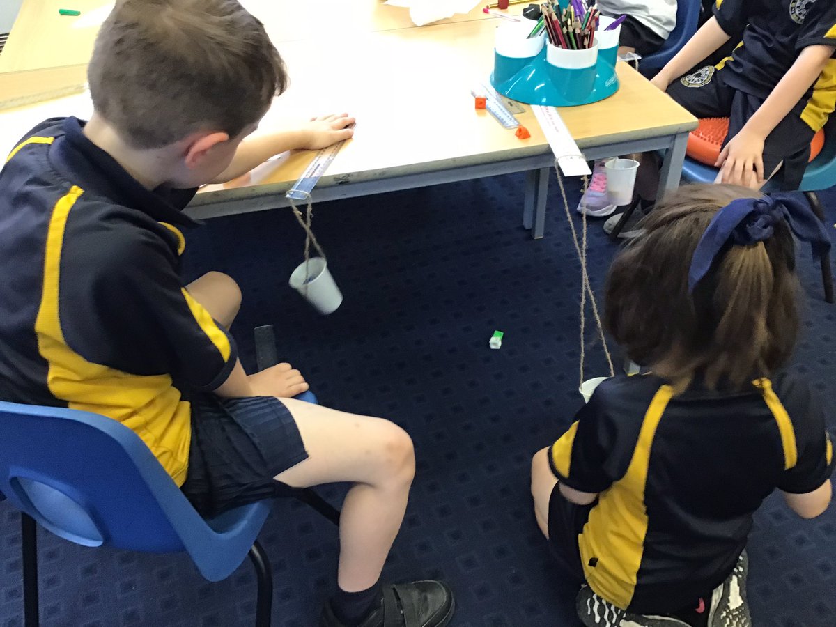 It’s Science week! Year 2 have investigated water timers and pendulums today. Some great questioning and reasoning.