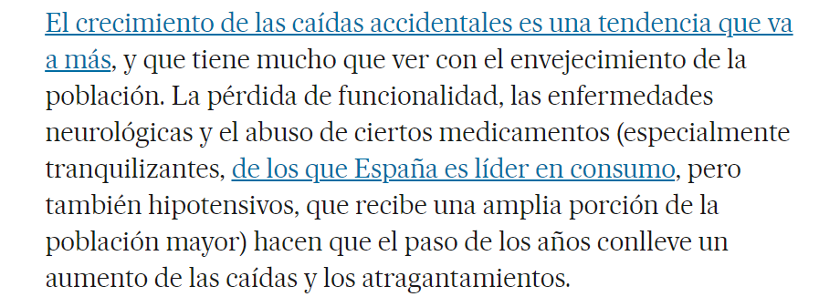 (El País) Las caídas son ya la primera causa de muerte no natural en España. Hay muchos medicamentos que las favorecen en pacientes frágiles elpais.com/sociedad/2024-…
Revisa periódicamente la medicación de tus pacientes!