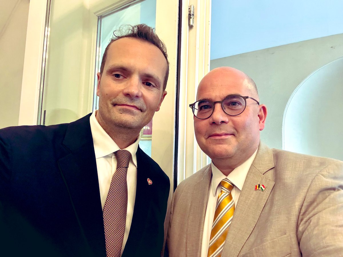 Amb. Tamás Iván KOVÁCS 🇭🇺 (@tamasivankovacs) on Twitter photo 🇭🇺🤝🇲🇪 It was a real pleasure representing #Hungary and celebrating the #Statehood #Day of #Montenegro with Prime Minister <a href="/MickeySpajic/">Milojko Spajić</a> and my friends and #Ambassador colleagues <a href="/IvanLMNE/">Ivan Leković</a> & <a href="/PetrusMarcus/">Petar Markovic</a>. Hungary strongly supports the Montenegrin #EU 🇪🇺 integration efforts. 🇭🇺🤝🇲🇪 It was a real pleasure representing #Hungary and celebrating the #Statehood #Day of #Montenegro with Prime Minister <a href="/MickeySpajic/">Milojko Spajić</a> and my friends and #Ambassador colleagues <a href="/IvanLMNE/">Ivan Leković</a> & <a href="/PetrusMarcus/">Petar Markovic</a>. Hungary strongly supports the Montenegrin #EU 🇪🇺 integration efforts.