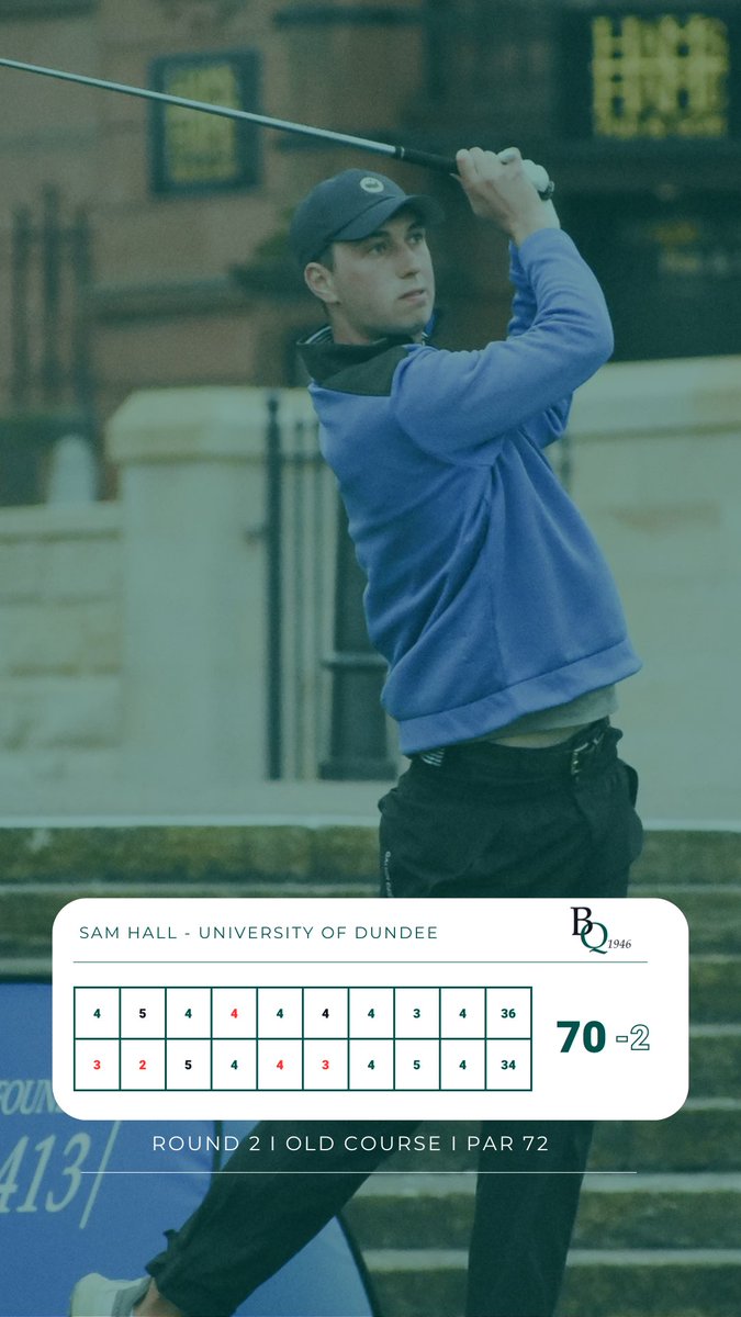 Scores after two rounds. Sam Hall from <a href="/dundeeuni/">University of Dundee</a> #boydquaich24 #golf