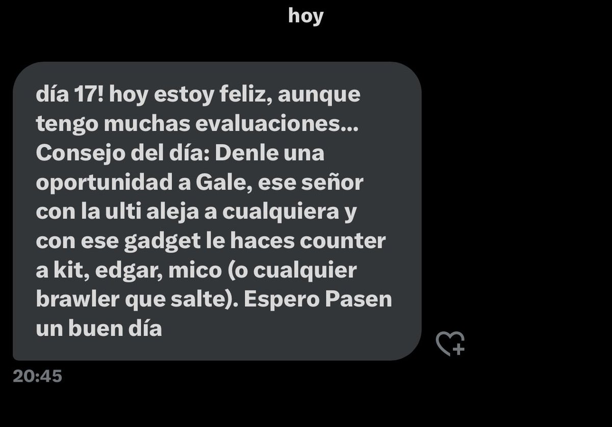 Lo de este señor me encanta 👀 se acabará llevando el Brawl pass. 

¿Que opináis de Gale?