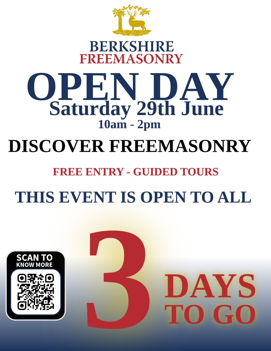 Berkshire Freemasons (@berkspgl) on Twitter photo ๐๐๐ซ๐ค๐ฌ๐ก๐ข๐ซ๐ ๐
๐ซ๐๐๐ฆ๐๐ฌ๐จ๐ง๐ฌ' ๐๐๐๐ ๐๐๐ ๐ข๐ฌ ๐๐๐ฌ๐ญ ๐๐ฉ๐ฉ๐ซ๐จ๐๐๐ก๐ข๐ง๐ !
Come and find out what we do at Berkshire Freemasons!ย ย
๐๐๐๐ ๐๐๐๐๐ ๐๐ ๐๐๐๐ ๐๐ ๐๐๐!
For RSVP:
facebook.com/events/1245429โฆ ๐๐๐ซ๐ค๐ฌ๐ก๐ข๐ซ๐ ๐
๐ซ๐๐๐ฆ๐๐ฌ๐จ๐ง๐ฌ' ๐๐๐๐ ๐๐๐ ๐ข๐ฌ ๐๐๐ฌ๐ญ ๐๐ฉ๐ฉ๐ซ๐จ๐๐๐ก๐ข๐ง๐ !
Come and find out what we do at Berkshire Freemasons!ย ย
๐๐๐๐ ๐๐๐๐๐ ๐๐ ๐๐๐๐ ๐๐ ๐๐๐!
For RSVP:
facebook.com/events/1245429โฆ