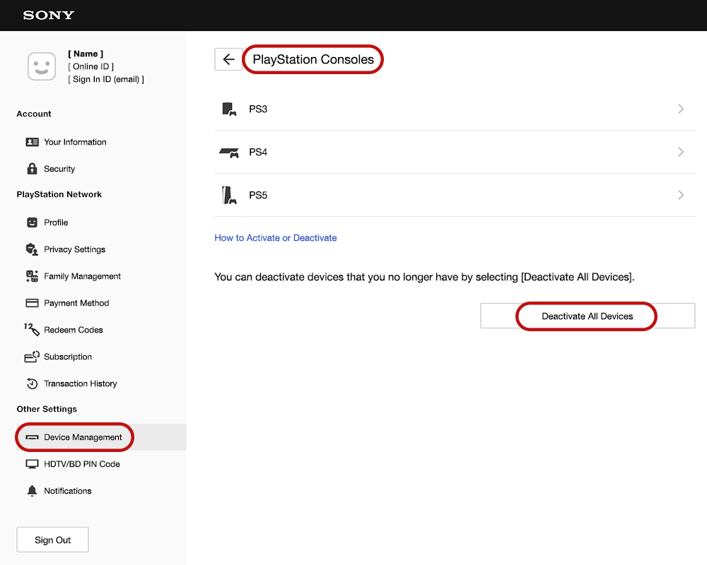 Ask PlayStation on X: “Learn how to deactivate your PlayStation