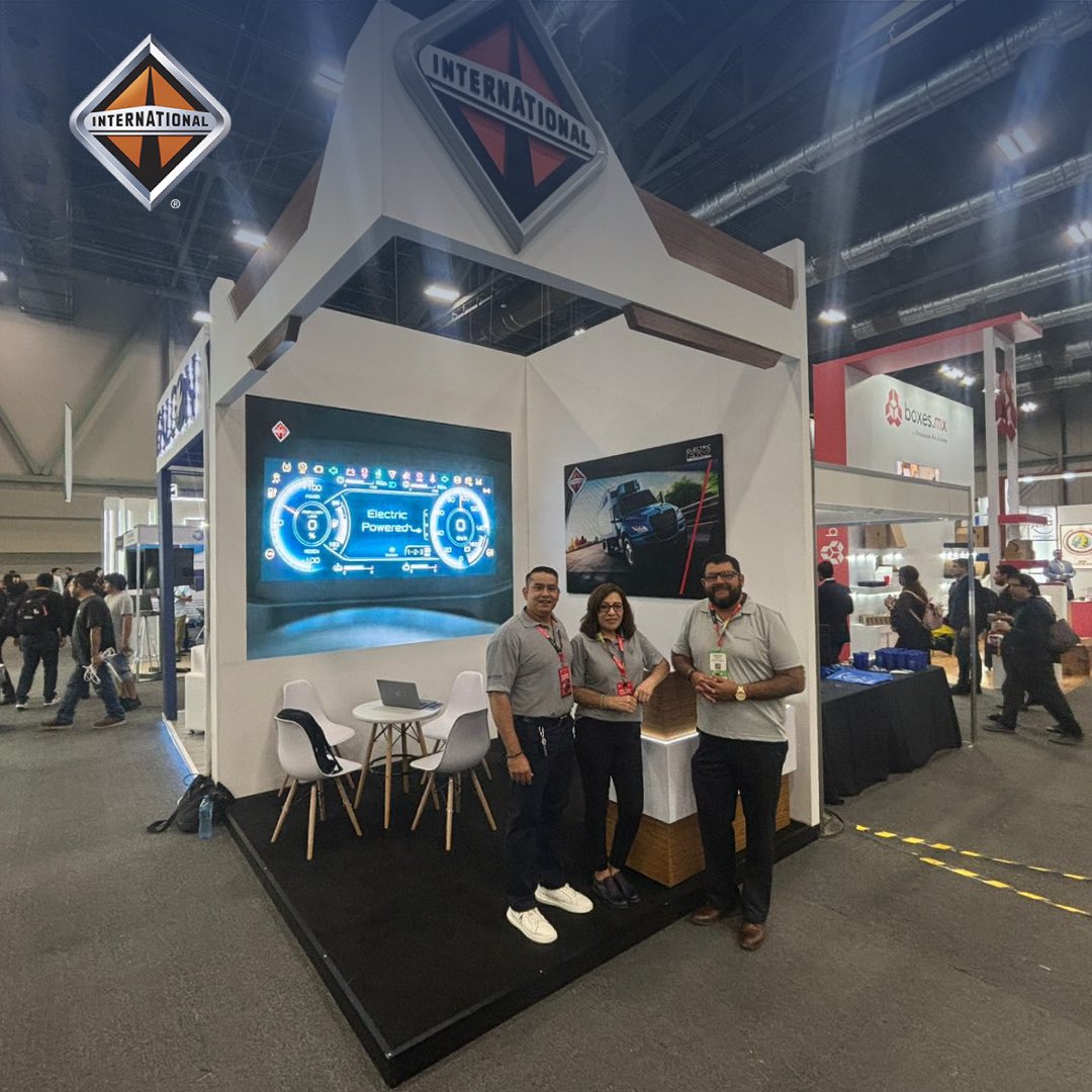 InternationalMX's tweet photo. 🌍🚛 International® está presente en el IMOF, la cumbre líder en América Latina dedicada a la evolución de la movilidad, súmate al cambio.
¡Somos parte de la electromovilidad, juntos avanzamos hacia un futuro más limpio y eficiente!💡🌱
#IMOF #MovilidadSostenible https://t.co/zeLibDJqO6