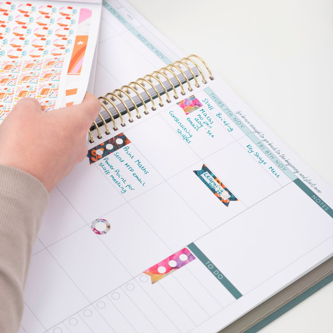 TPositiveTC's tweet image. Available Now, stickers to match our planner designs! 
Planner Sticker Book Vol 2 is here! buff.ly/46oVC3D 
#StickerBook #PlannerStickers #HappyPlaceforTeachers