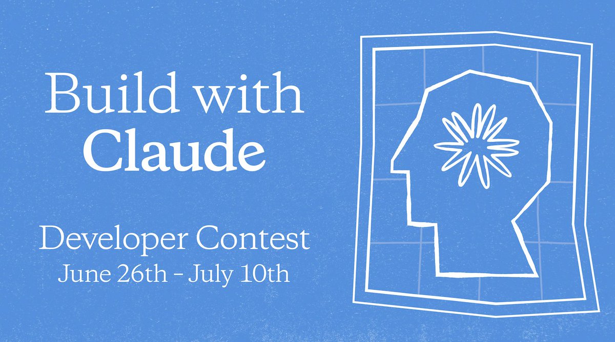 Announcing the Build with Claude June 2024 contest.

We're giving out $30k in Anthropic API credits. All you need to do is build and share an app that uses Claude through the Anthropic API: