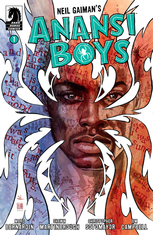 DarkHorseComics's tweet image. The comic adaptation of @neilhimself's award-winning novel Anansi Boys is here! Packed with sibling rivalry, jealous deities and more. Details: bit.ly/3xu380Y 

Adapted by @marcbernardin, @smartinbrough, @SotoColor, Jim Campbell. Covers: @davidmackkabuki, @denyscowanart