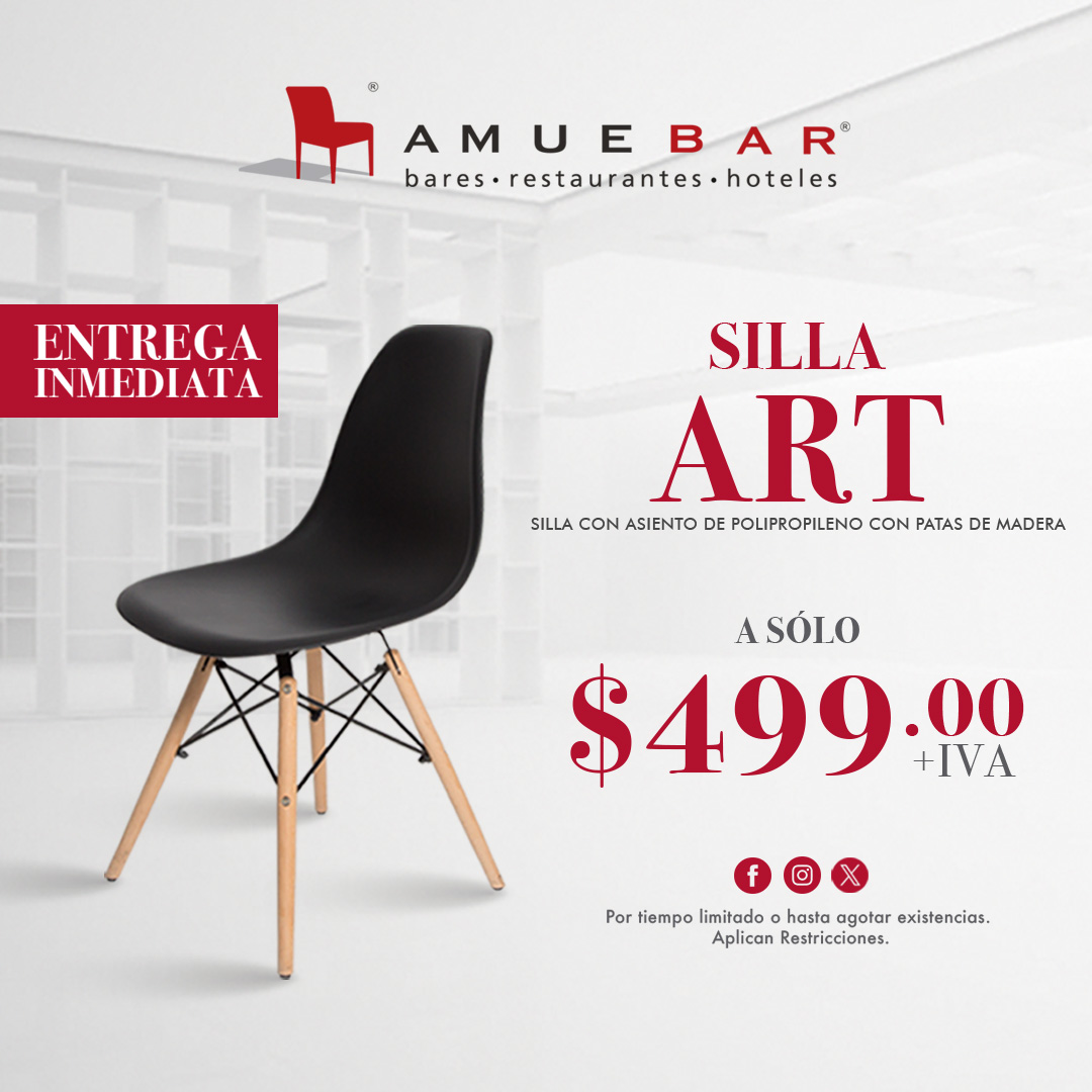 AMUEBAR's tweet photo. #mobiliario 😍🛒🪑 ¡DESCUBRE LA ELEGANCIA Y EL CONFORT CON LA SILLA ART A UN PRECIO IRRESISTIBLE!
Conoce más en:
👉 https://t.co/RBSWkNdWyv
☎️ WhatsApp: 22 24 13 40 51
#mobiliario #estilonórdico #sillaeames #sillas #mesa #restaurante #bares #hoteles #negocios https://t.co/ETkpf7Z1iN