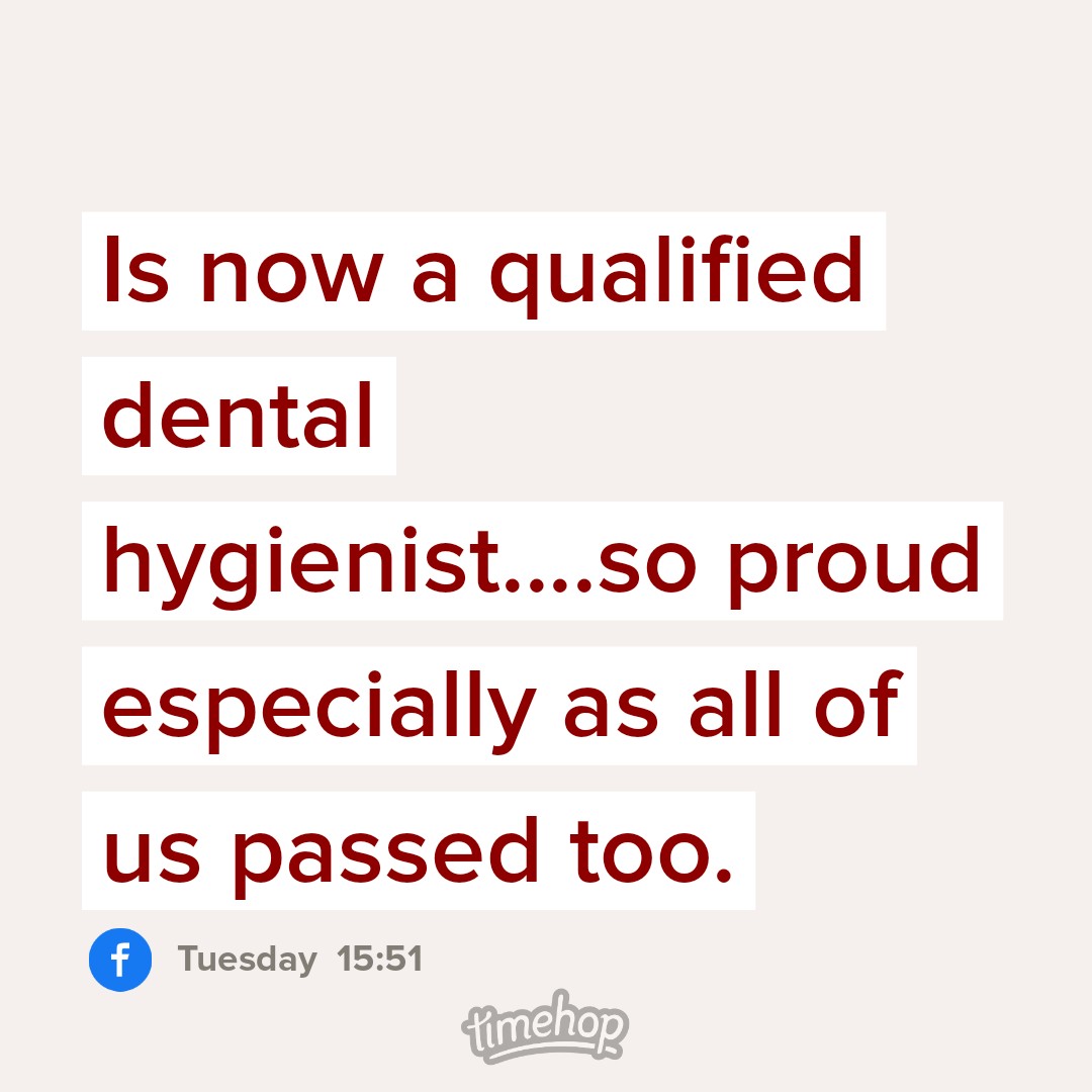 sshill23's tweet photo. 12 years ago I became a dental hygienist and I still love it 🥰 https://t.co/i25qNo1Krm