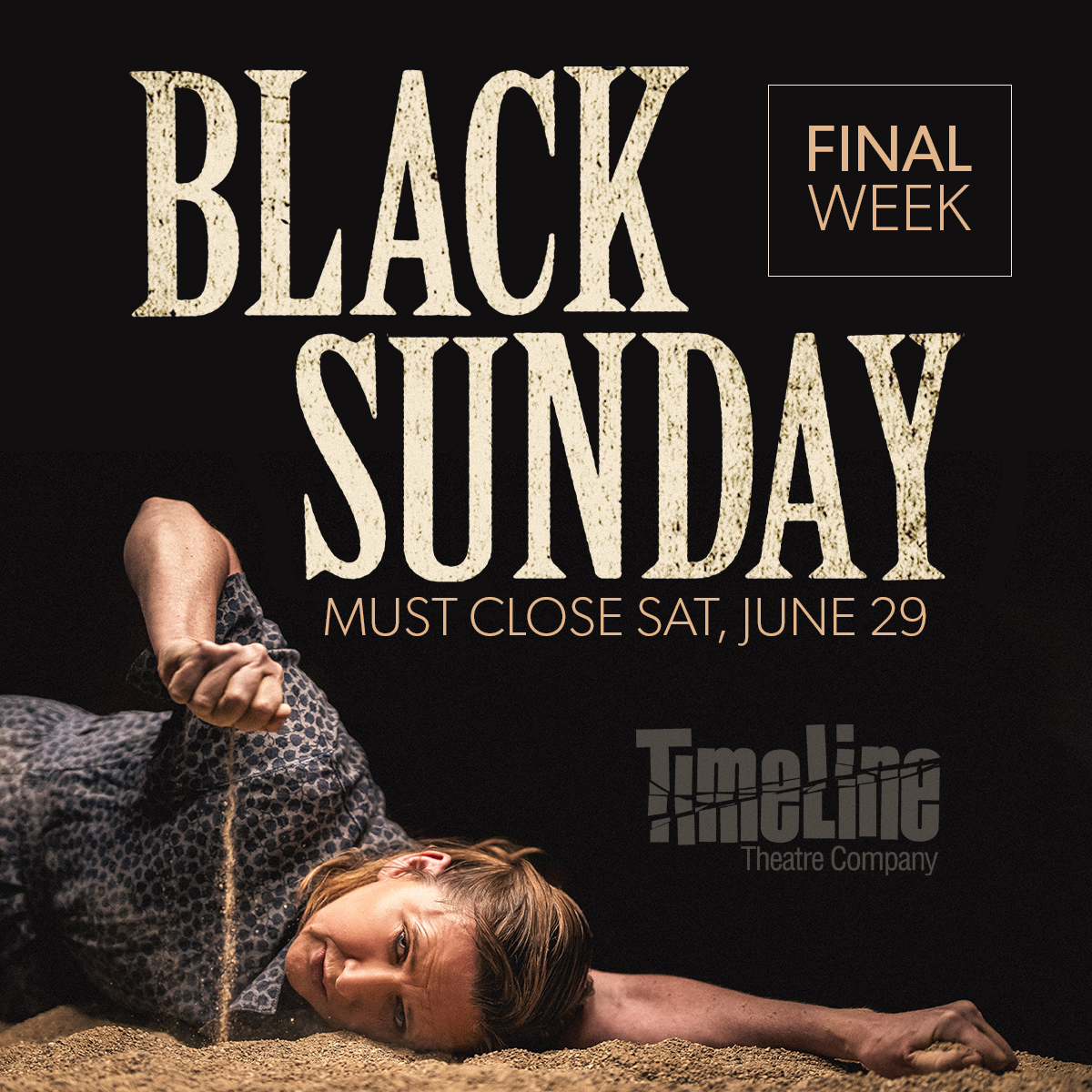 The end of an era! TimeLine’s 25 years on Wellington concludes this weekend w/the closing of BLACK SUNDAY. It's your final chances to catch this "spell-binding" world premiere &amp; help bid farewell to our quirky, transformative space. #chicagotheatre
More &gt; timelinetheatre.com/black-sunday