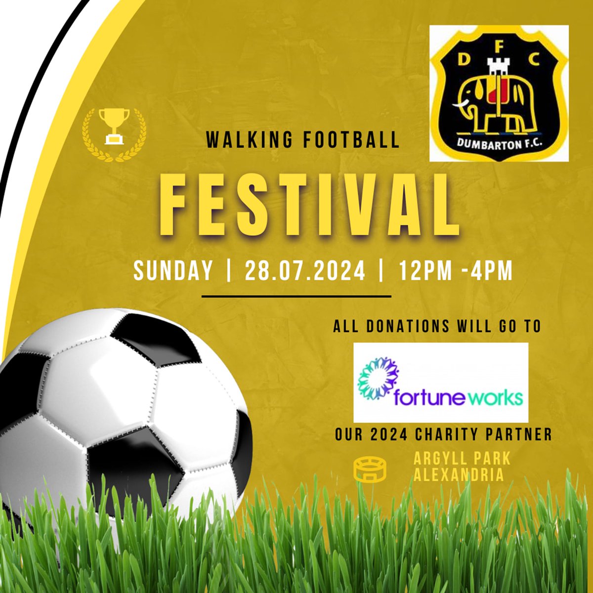 Jason Methven (@methvenjason) on Twitter photo Delighted to share our latest fundraising initiative and a collaboration with <a href="/fc_dumbarton/">Dumbarton FC Walking Football</a> <a href="/Dumbartonfc/">Dumbarton FC</a> and <a href="/FortuneWorks60/">Fortune Works</a> all through the medium of the beautiful game any donations welcome 👇
click.contact.justgiving.com/?qs=3b25a02e7d… Delighted to share our latest fundraising initiative and a collaboration with <a href="/fc_dumbarton/">Dumbarton FC Walking Football</a> <a href="/Dumbartonfc/">Dumbarton FC</a> and <a href="/FortuneWorks60/">Fortune Works</a> all through the medium of the beautiful game any donations welcome 👇
click.contact.justgiving.com/?qs=3b25a02e7d…