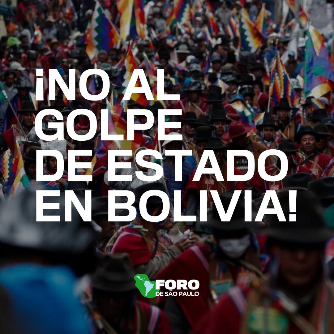 GarciaBruzon's tweet photo. Toda nuestra solidaridad con el hermano pueblo de #Bolivia 🇧🇴en este fallido intento de golpe de estado. El abrazo desde #PalmaSoriano a su presidente @LuchoXBolivia. #SantiagoDeCuba @DiazCanelB @Gob_StgoDeCuba @SuarezYoandrys https://t.co/AjNWMuyLmT