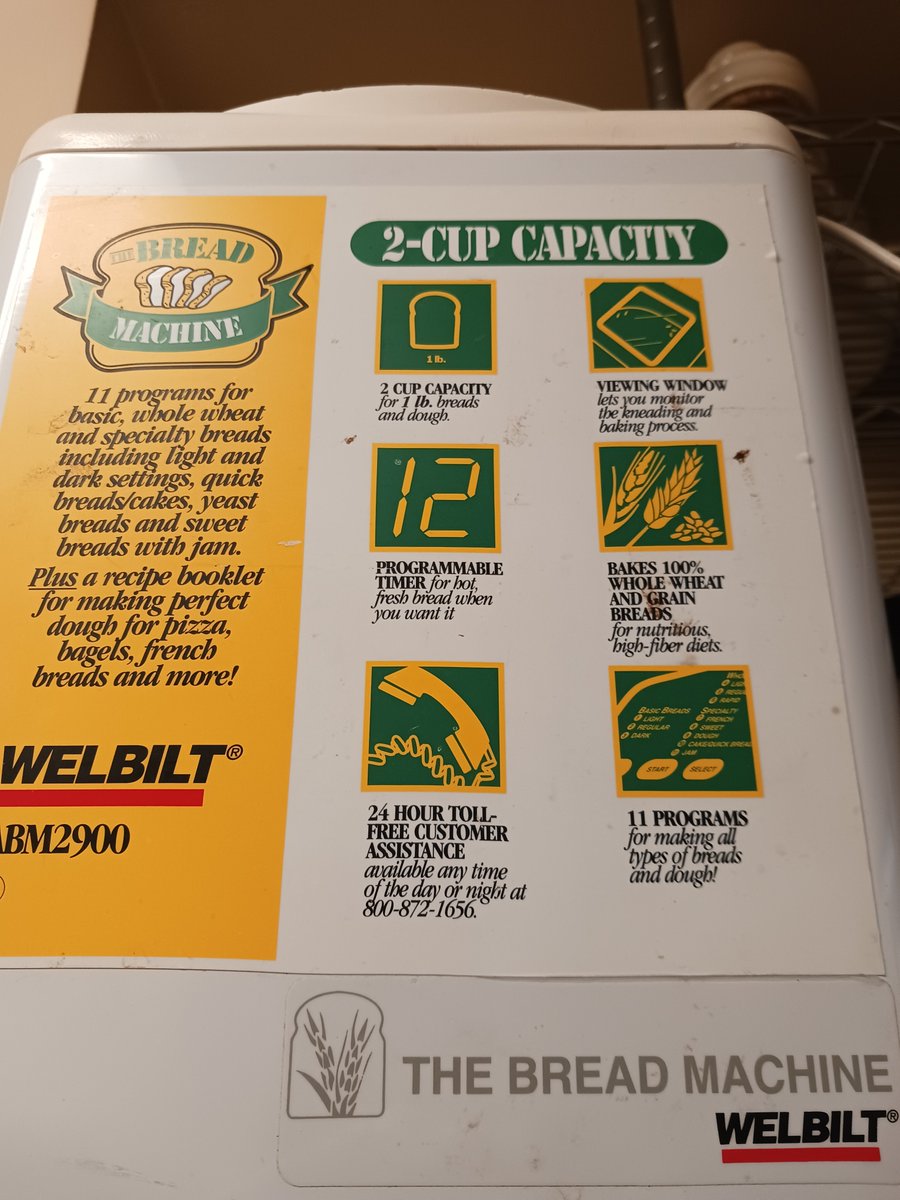 ToniTileva's tweet image. 24 hour customer assistance because you never know when you might have a breadmergency or a pan-demic. #breadmachine #breadmachinegobrrr