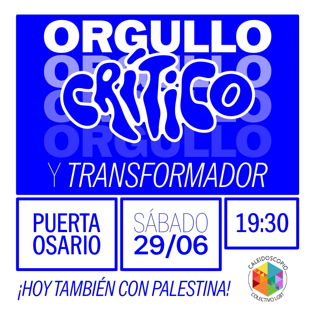 clcaleidoscopio's tweet photo. 🏳️‍🌈🧵| Este orgullo nos sumamos al bloque crítico convocado por las compañeras de la @AfuSevilla. Asistiremos con nuestra pancarta a las 19:30 en Puerta Osario 👇 https://t.co/kh8g2js3bz