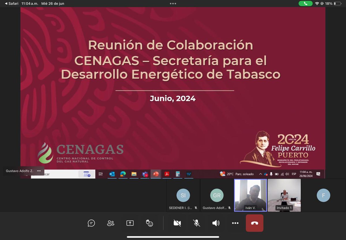 SemadesTabasco's tweet photo. Se llevó a cabo una reunión de colaboración entre @CENAGAS_mx y #SEDENER, encabezada por la Secretaria para el Desarrollo Energético, @MaluSomellera , donde se presentó el proyecto de una alianza estratégica que busca impulsar desarrollo del sector gasífero de Tabasco. https://t.co/LRVHwSuPiW