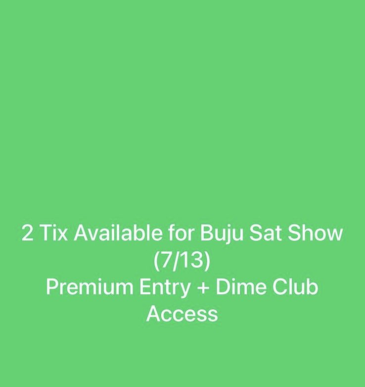 2 tickets are available for the Buju concert for the peeps in NEW YORK link up if interested.