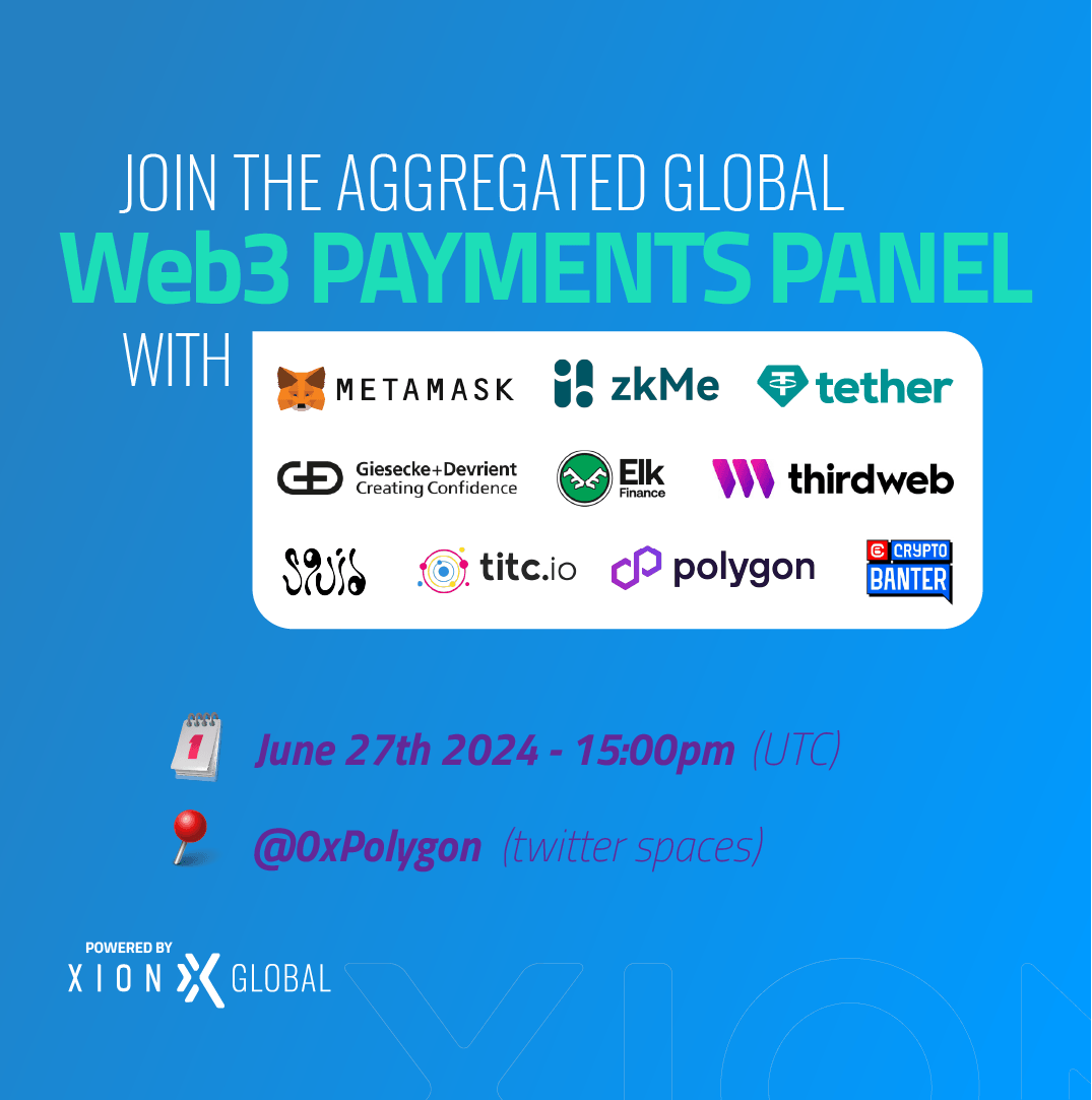 elk_finance's tweet photo. โ
Reminder set!!!!
๐ No? Well click the link below and feel better.
https://t.co/J0dXFJeGOa
๐ฅ Hosted by @0xPolygon, this panel features key partners involved in @xionglobal's #web3 payments #infrastructure ecosystem, powering ~1 million merchants globally.
#ElkNet https://t.co/1M7YxYaHNP
