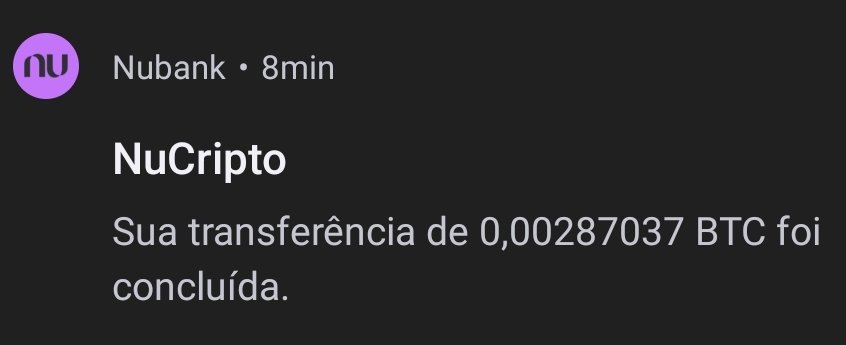 O Banco <a href="/nubank/">Nubank</a> está de parabéns, permitindo agora sacar suas Criptomoedas. Hoje comprei 1000 Reais em Bitcoin e já mandei para minha carteira. E vocês, já testaram esse serviço?