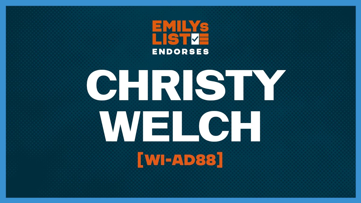Endorsement alert:

I am beyond honored to have been endorsed by EMILYs List! Pro-choice women will flip the legislature in November, and I am so proud to be one of the women fighting to do so 💙