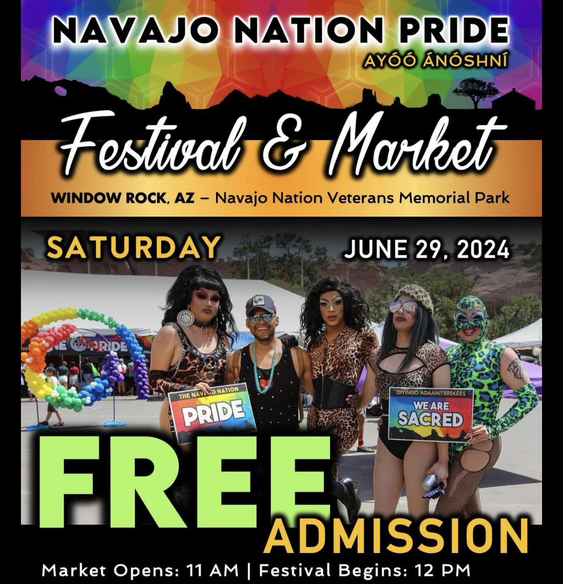🙌🏽🏳️‍🌈Yà'àt'èèh Diné Nation! Stop by TCH's table at this year’s Navajo Nation Pride on Saturday, June 29th. This is a FREE event that is guaranteed to uplift your spirits and inspire some voguing 💃🏽. 

#2SLGBTQ+ #NavajoNationPride #Ayóóánóshní #PrideMonth #TCH #TheChapterHouse