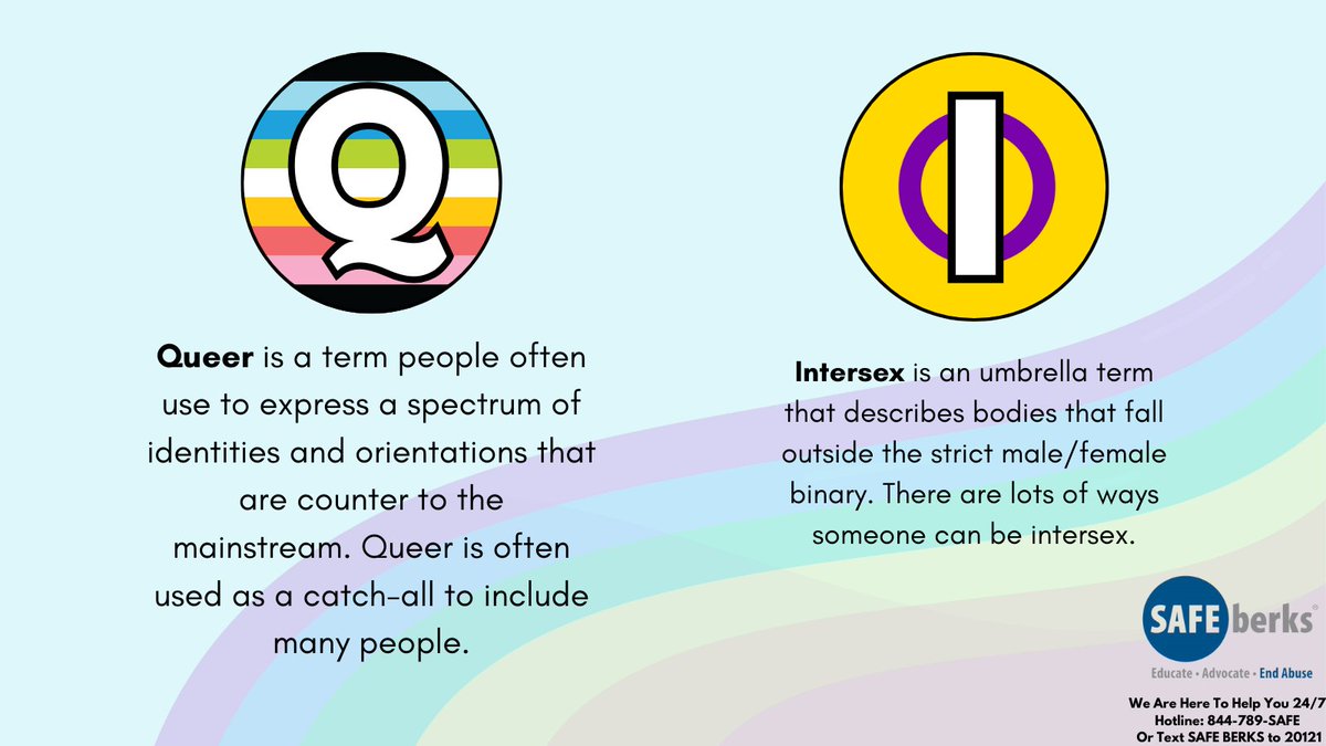 Happy Wednesday! #Pride month is in full swing, and today were looking at the Q and I in LGBTQIA+. Did you know that 21% of Transgender, Queer, and Nonbinary college students have reported being sexually assaulted?
