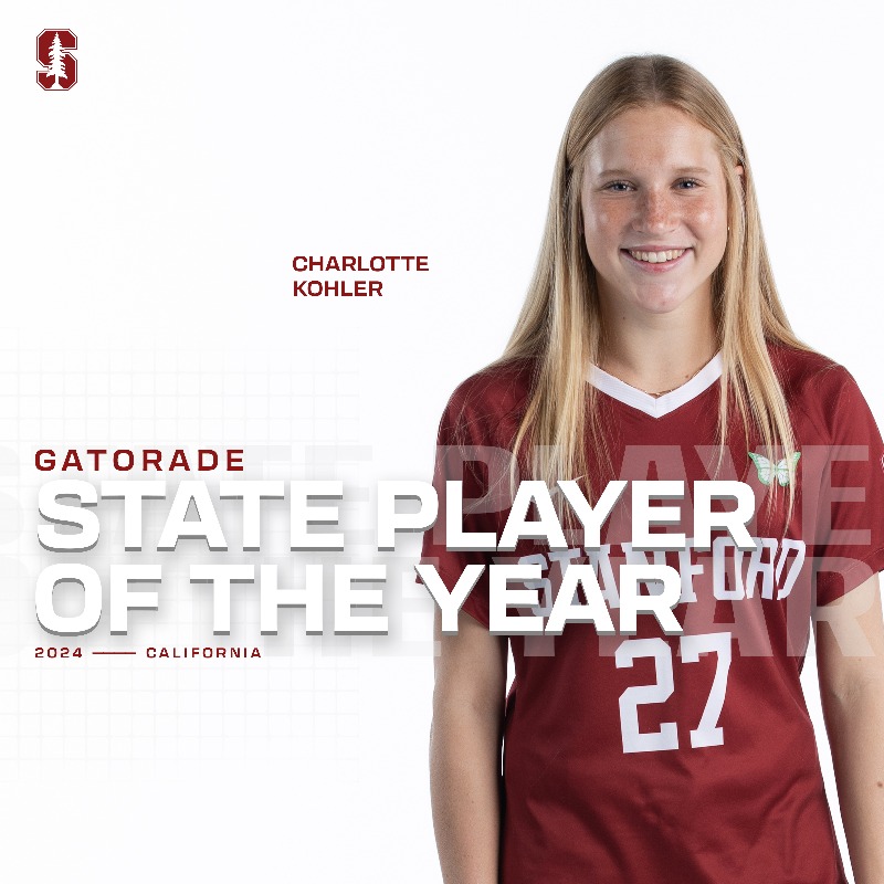 StanfordWSoccer's tweet photo. The best of the best play on The Farm‼️

Stanford's incoming class features THREE Gatorade State Players of the Year 😤

🏆 Charlotte Kohler (California)
🏆 Sammy Smith (Idaho)
🏆 @JadenThomas_3 (Texas)

#GoStanford