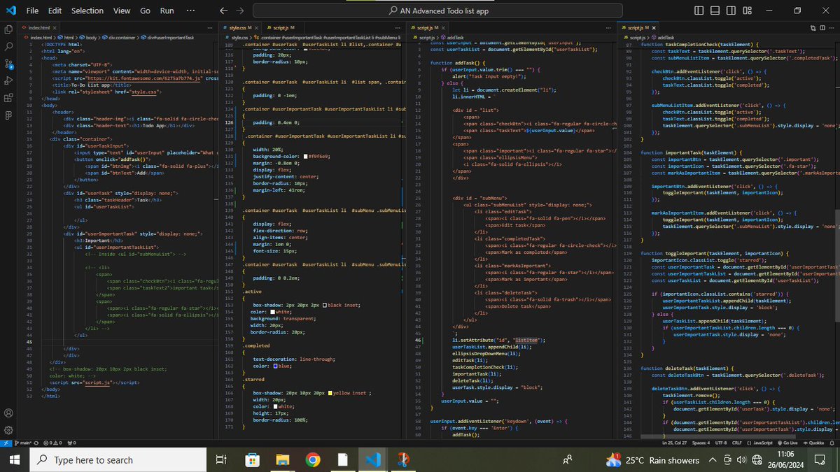 Odeyemi_favour1's tweet image. The journey of a thousand miles begins with a single step and I&apos;m thrilled to have taken that step with JavaScript! Can&apos;t wait to share the final product and say &quot;#ThankYouJavaScript!&quot; One day! 🥹🎉 #JavaScript #Code #AppDevelopment #ProgrammingJourney #AlmostThere #DevCommunity