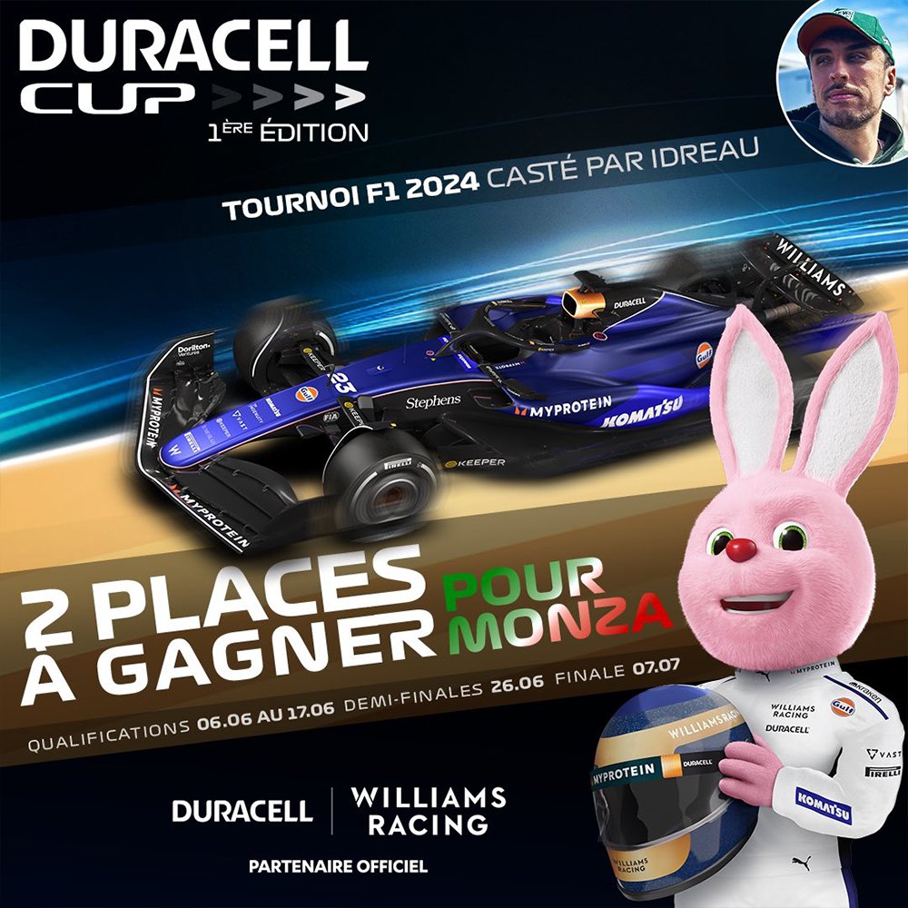 The Netflix of Racing (@netflixofracing) on Twitter photo L'équipe d'Esport de The Netflix of Racing <a href="/TNOREsportTeam/">TNOR Esports</a> sera représentée par <a href="/KR1KS46/">KR1KS</a> ce soir vers 22h
En demi finale de la Duracell Cup organisée par <a href="/idreau_/">Sebastian Vettel Jr</a>
Donne tout champion ! 🔥 L'équipe d'Esport de The Netflix of Racing <a href="/TNOREsportTeam/">TNOR Esports</a> sera représentée par <a href="/KR1KS46/">KR1KS</a> ce soir vers 22h
En demi finale de la Duracell Cup organisée par <a href="/idreau_/">Sebastian Vettel Jr</a>
Donne tout champion ! 🔥