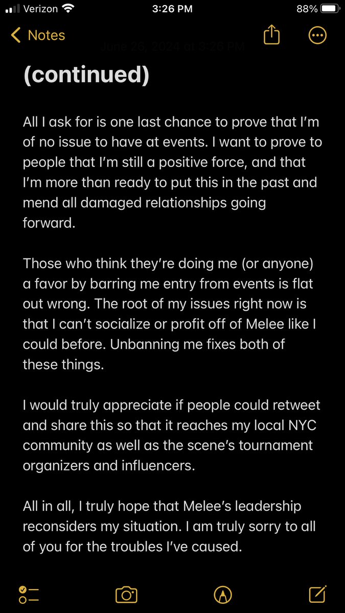 Regarding My Situation