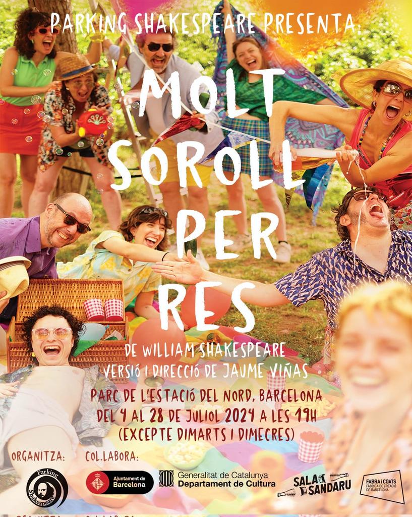 PepG_P's tweet photo. Habemus cartell del #MoltSorollPSH que dirigeix el Jaume Viñas per celebrar els #15anysPSH de @parkshakespeare 
I així ja podeu apuntar les dates a la vostra agenda teatral!
Veniu com abans millor!
Us hi esperem!
#elmillorestiudellatuavita
#15anysPSH https://t.co/aIE2jruwHO