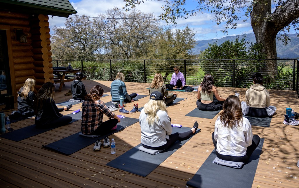 CKIVFoundation's tweet photo. POV you’re at the C4 Ranch for Spouse Reset weekend relaxing with some breath work and guided mindful meditation🧘🏽♀️
#c4foundation #c4ranch #programming #spousereset #meditation#breathwork #nature https://t.co/gHpex88cXT