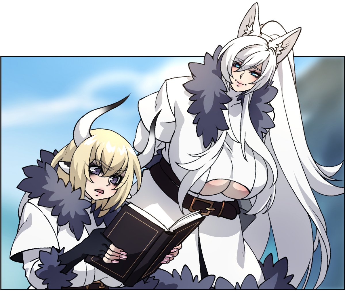 WolfenstahlHQ's tweet photo. Hello there!
We just posted a new page of Deathblight Barghest to Webtoon and Tapas!
(links in post below)
written by @Wolfenstahl
art by @Crescentia4tuna
#webcomic #WebtoonCanvas #Tapas #Deathblight #DBBarghest #kemonomimi #wolfgirl #cowgirl https://t.co/A13PpJ57qq