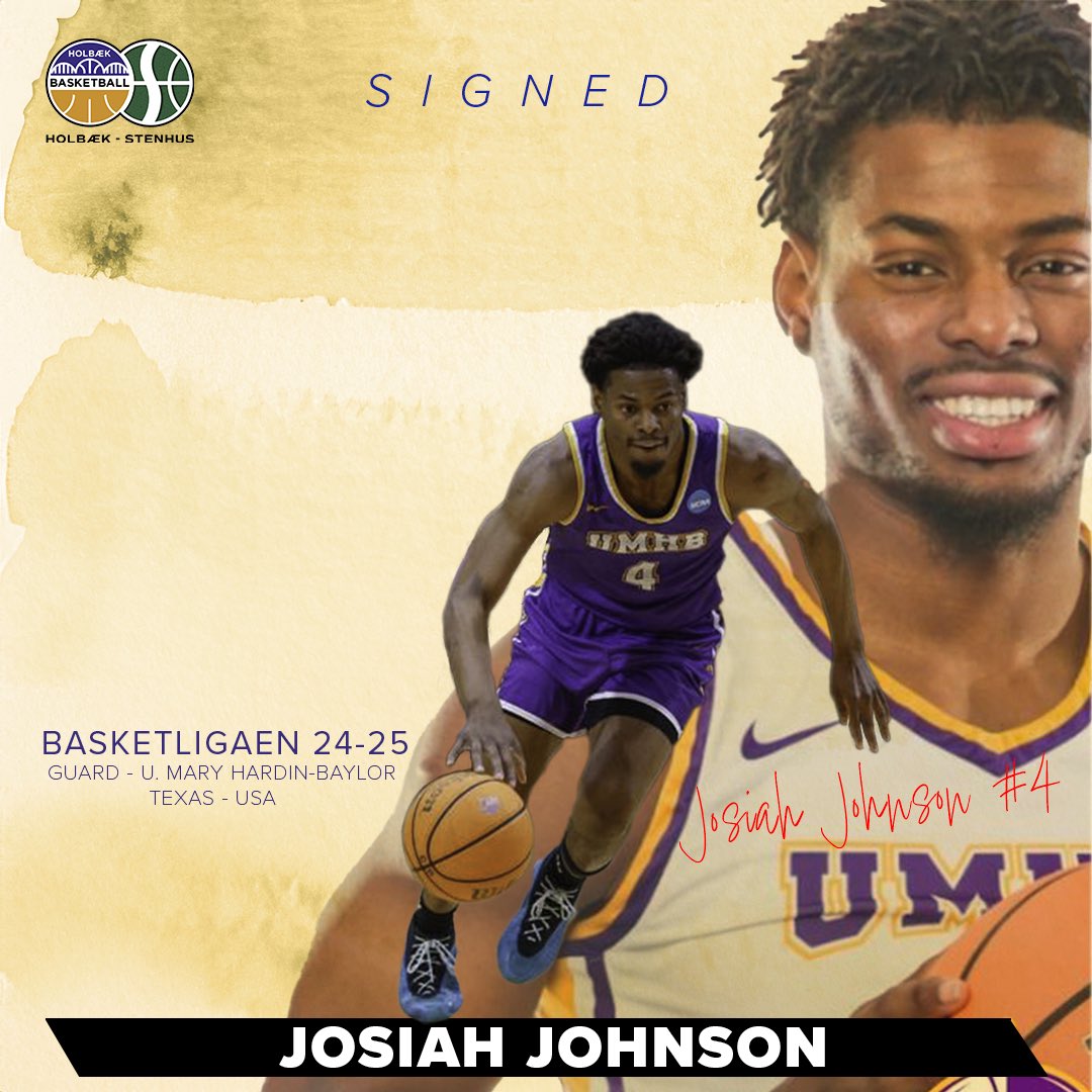 Welcome Josiah! 🇺🇸
<a href="/magixxjoee/">Josiah Johnson</a> comes from <a href="/cru_basketball/">UMHB Basketball🏀</a> where he averaged 23,5 pts, 9 reb, 3,5 ass and 1,8 stl per game in his senior season. He earned honors such as All-American and All-ASC Player of the year two seasons in a row. Welcome to Denmark!
