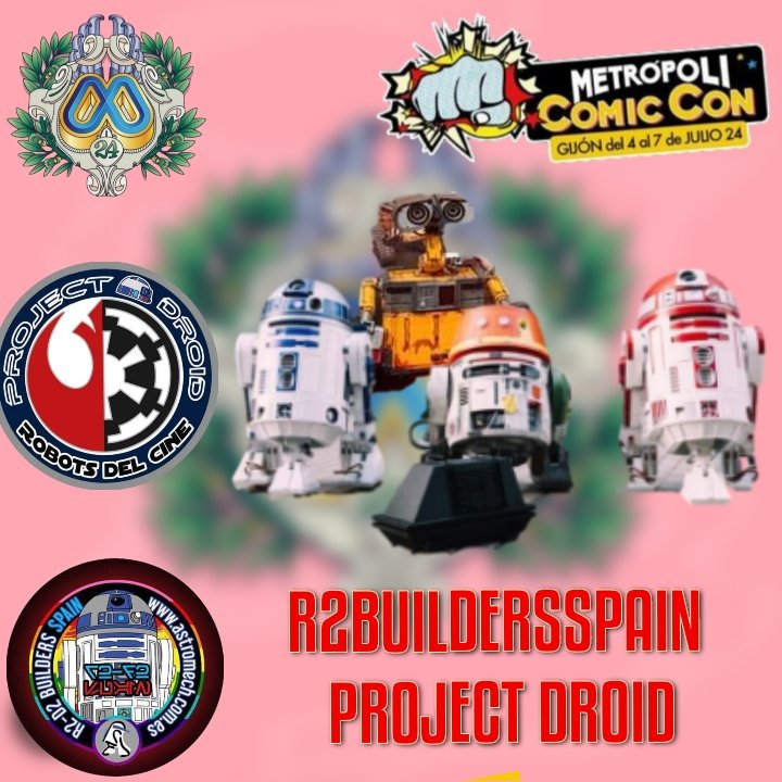 R2BuildersSpain's tweet photo. Este año estaremos en @Metropoligijon junto con nuestros hermanos de @droid_project con nuestros droides, un montón de actividades y muchas sorpresas.
#metropolicomiccon #metropoli #todoestaenmetropoli💫
@ComicConGijon #r2d2buildersclub #projectdroid #r2d2buildersspain https://t.co/rDCLkrbktX