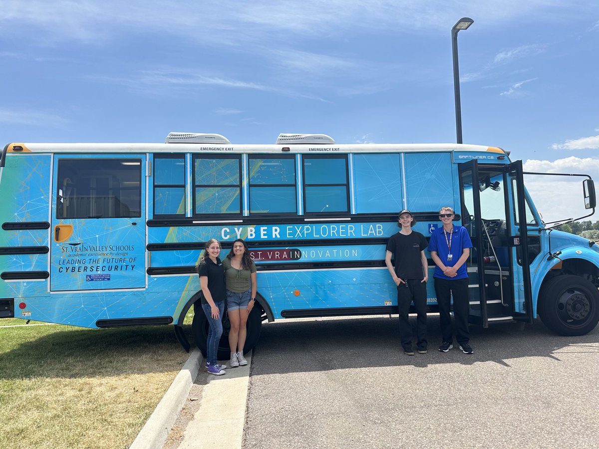 St. Vrain Valley School’s new Cybersecurity Mobile Lab designed and created by these amazing students!
#StVrainStorm