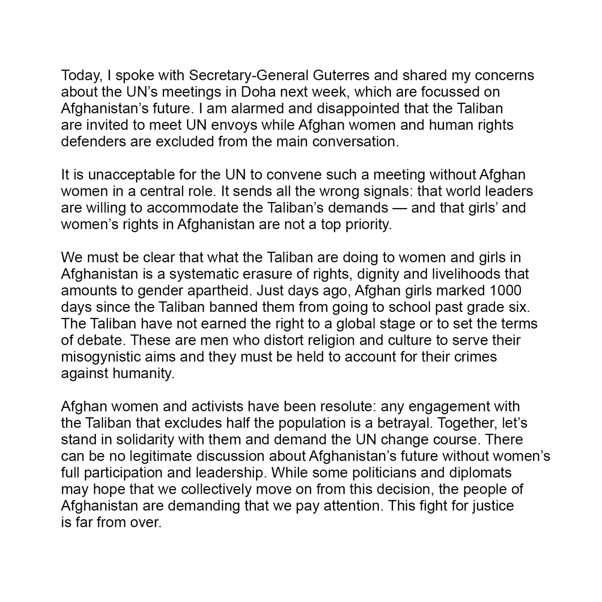 Malala Yousafzai tweet media