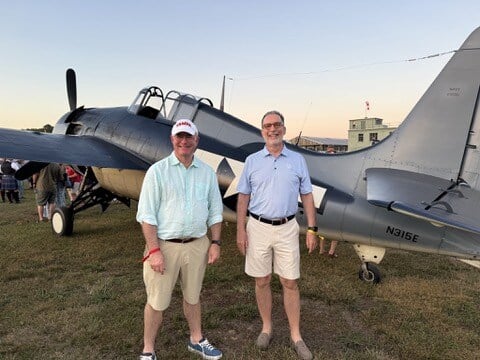 humphreys66amy's tweet image. Simplicity was thrilled to once again sponsor a chalet for the Flying Proms Symphonic Air Show in support of the Military Aviation Museum, an initiative of our client, Aviation College, on June 15, 2024, in Virginia Beach.#FlyingProms #MilitaryAviationMuseum #SimplicityChalet