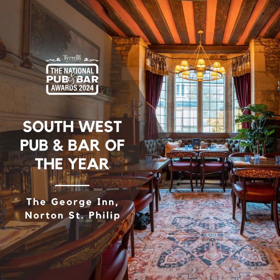 The South West Pub &amp; Bar of the Year is <a href="/ButcombeBrewery/">Butcombe Brewing Co.</a>’s The George Inn in #Somerset. All team members deliver the same excellent standards of service, ensuring the customer journey is second to none. A huge well done! #PubandBarAwards