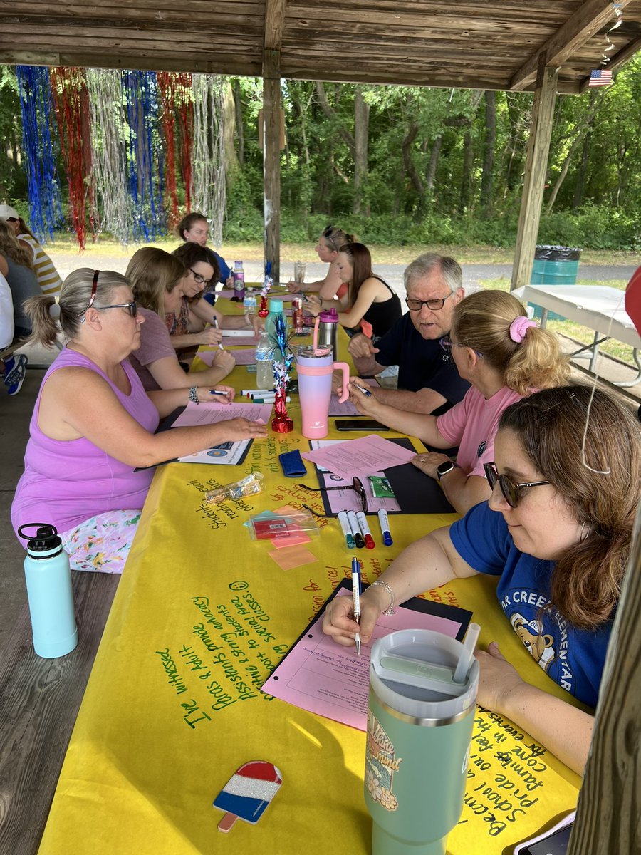 MattCorner_BCPS's tweet photo. It was a great day with @BearCreekES staff as we celebrated the past year and planned for the next! #LevelSetting #Inclusivity https://t.co/bMALDUbpBq