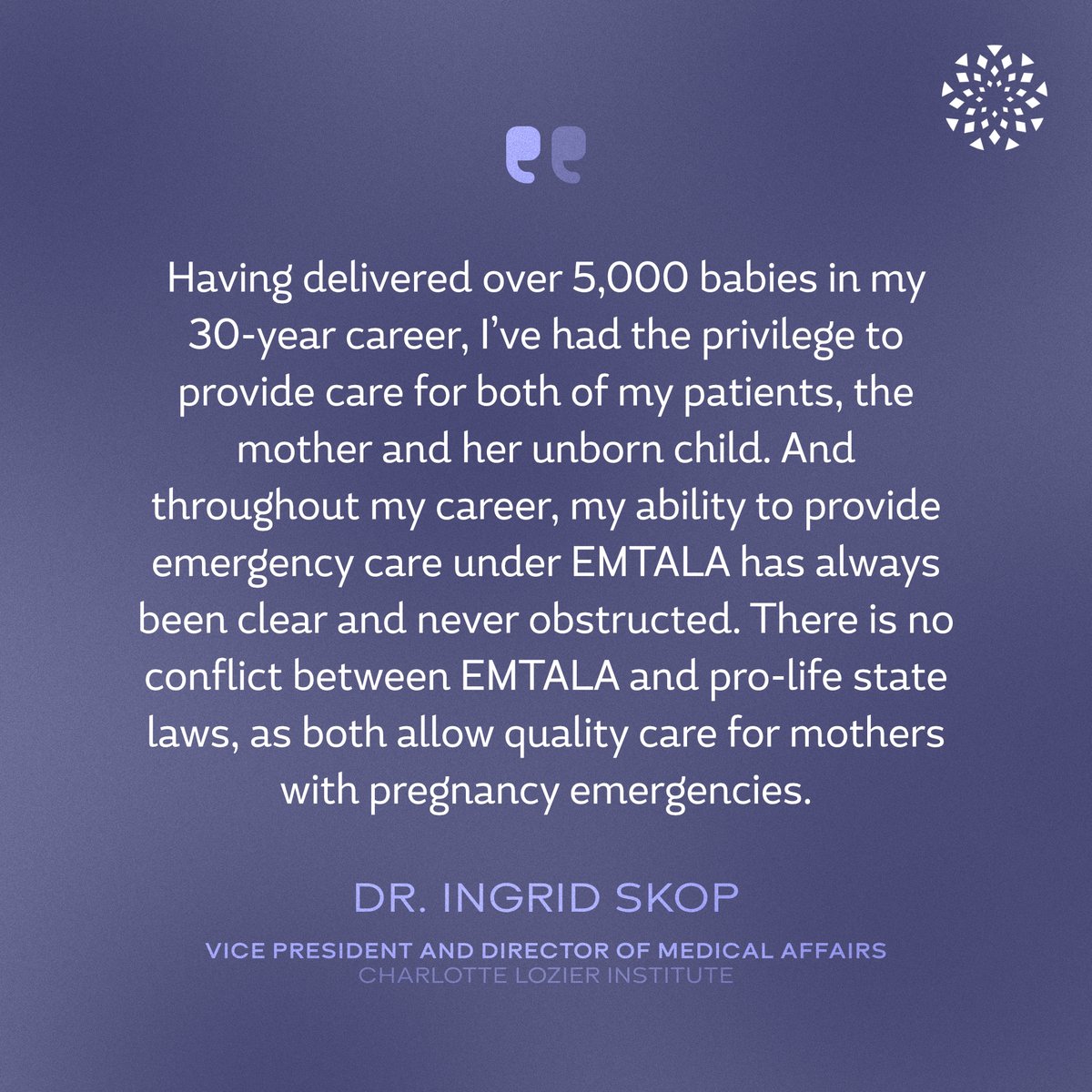 LozierInstitute's tweet image. We've seen reports that the #SCOTUS #EMTALA opinion was released online. We are eager to read the final decision once officially released ⬇️ @DocSkop