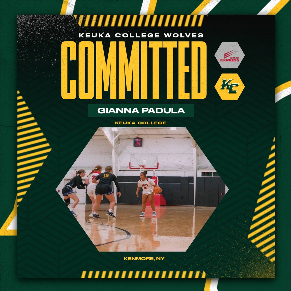 Up next is a senior transfer from Wells College, Gianna Padula! Gianna is a 5'1 guard and is a native of Kenmore, NY . Welcome aboard Gianna!